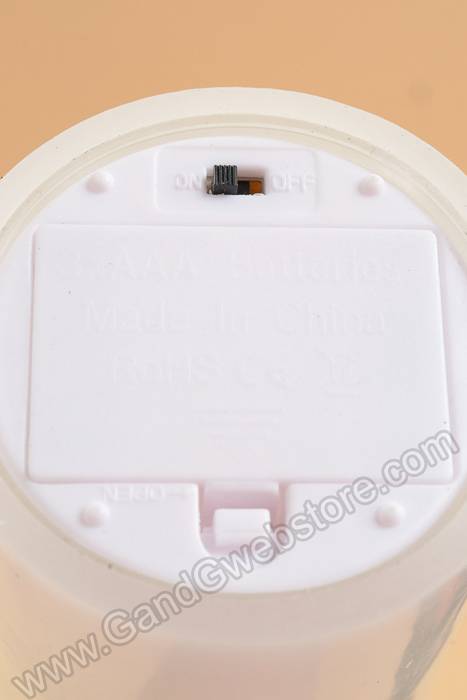 3" X 9" Flameless Candle White