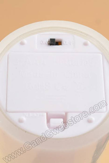 3" X 9" Flameless Candle White