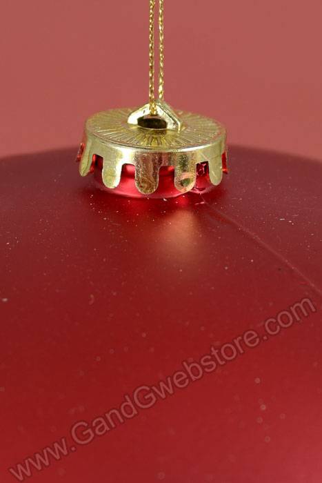 250mm Matt Plastic Ball Red