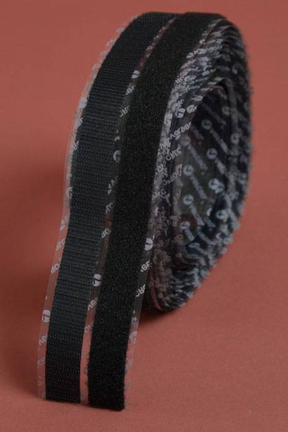 3/4" X 15ft Velcro Sticky Back Black