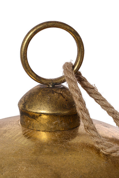 20" Jingle Bell Ornament Champagne/Gold