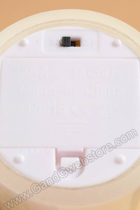 3" X 9" Flameless Candle Ivory