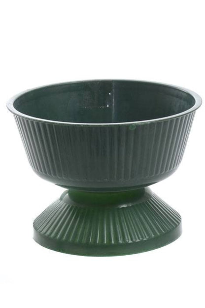 6" X 4.25" Plastic Pedestal Bowl Green Pkg/12