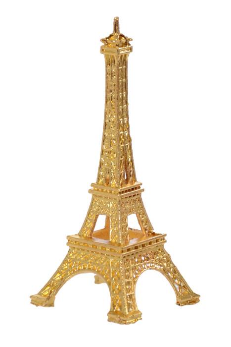 3" Metal Eiffel Tower Gold