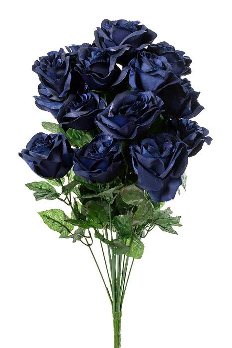 22" Silk Mirco Peach Rose Bush X18 Royal Blue