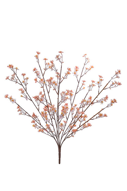 25" Silk Blossom Bush Peach
