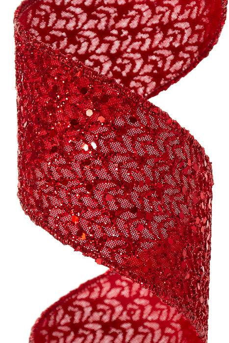 2-1/2" X 10yd Bling Red