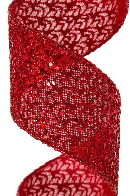 2-1/2" X 10yd Bling Red