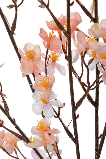 25" Silk Blossom Bush Peach
