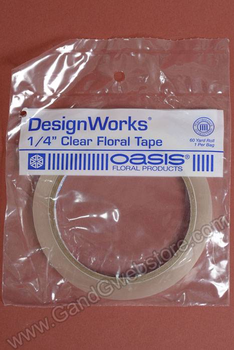 1/4" X 60yds Clear Floral Tape