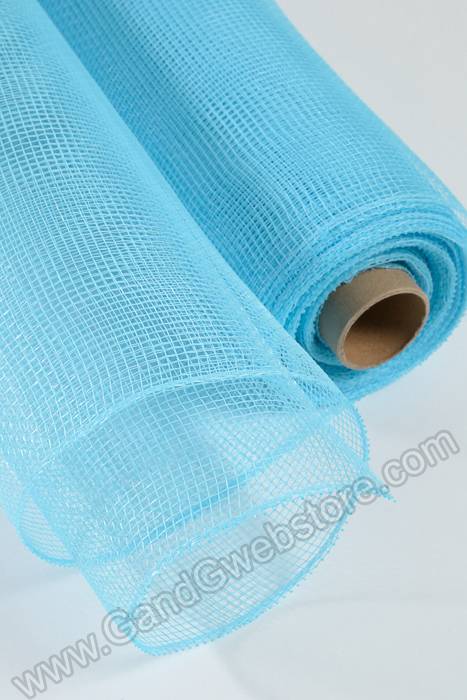 21" X 10yds Decorating Mesh Plain Blue