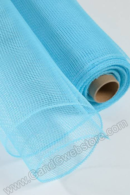 21" X 10yds Decorating Mesh Plain Blue