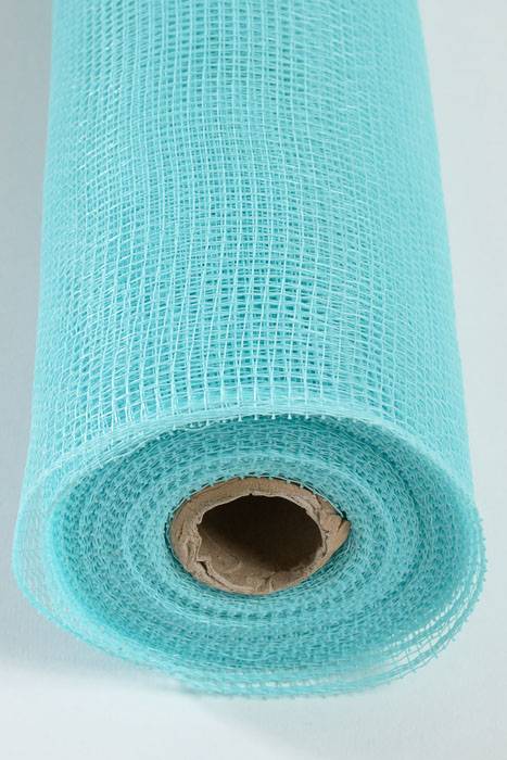 21" X 10yds Decorating Mesh Plain Aqua