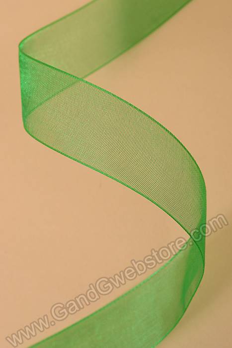 Organdy Ribbon Emerald