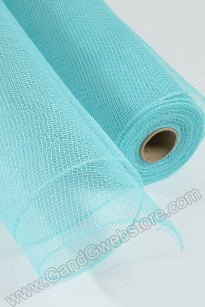 21" X 10yds Decorating Mesh Plain Aqua
