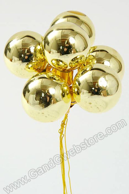 30mm Gloss Glass Ball Ornament Gold Pkg/72
