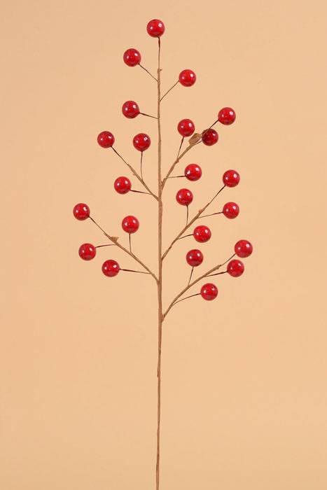 18" Christmas Berry Spray Red Pkg/12