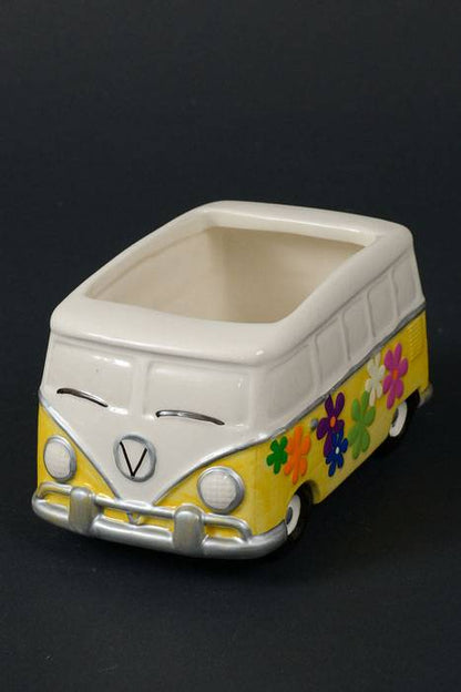 3" X 3.5" Hippie Van Planter Yellow