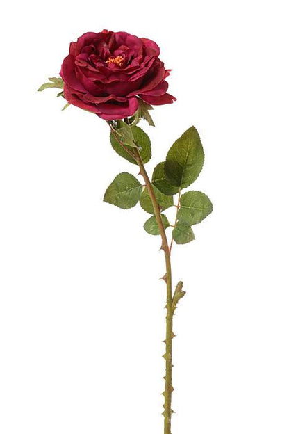 22" English Rose Spray Wine