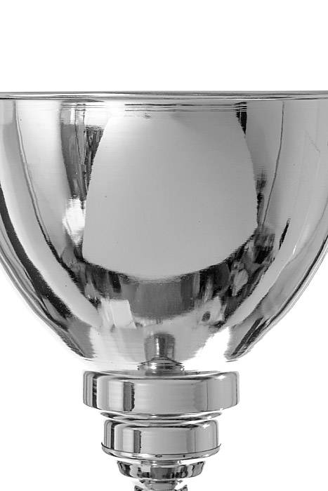 10" X 46"h Floral Metal Stand Silver