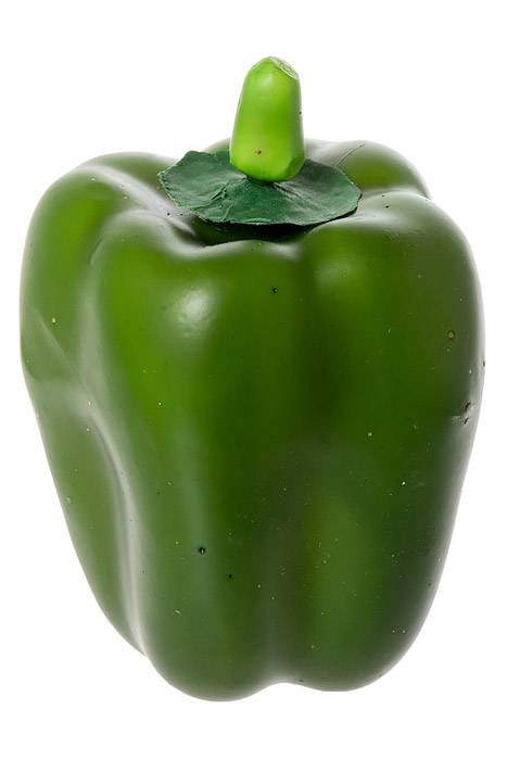4" Weighted Bell Pepper Green Pkg/6