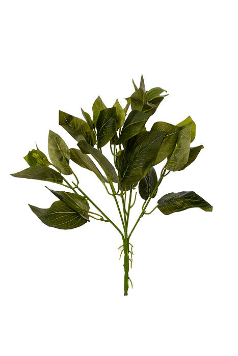 12&quot; Golden Pothos Leaf Bush Green