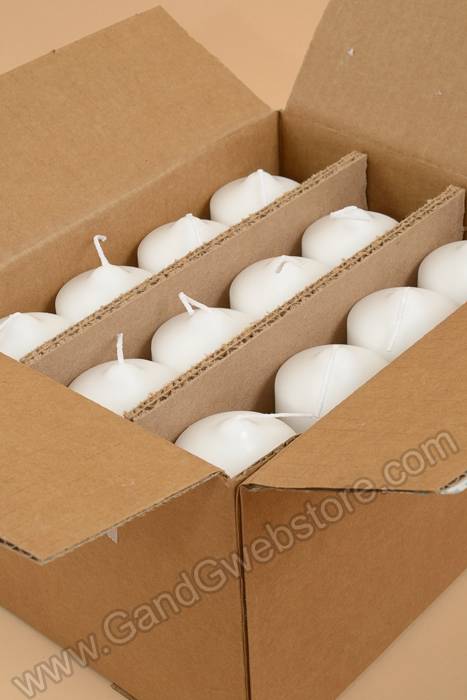 2" X 3" Slim Line Candle White Pkg/24