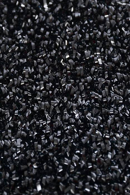 60" X 3yds Sponge Lurex Black