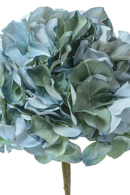 21" Silk Hydrangea Spray Aqua/green