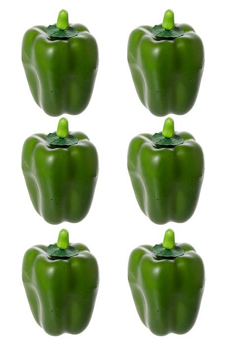 4" Weighted Bell Pepper Green Pkg/6