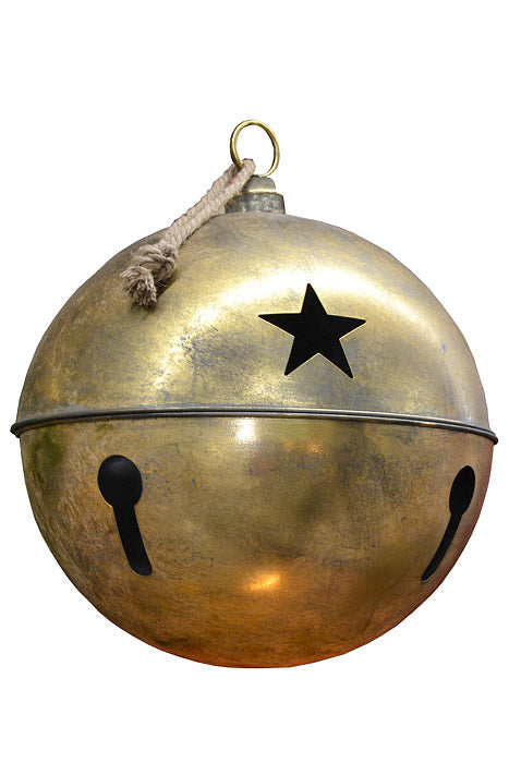 24" Jingle Bell Ornament Champagne/Gold