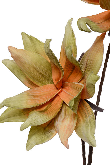 42" Foam Flower Spray Orange/Green