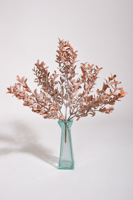 12" Artificial Boxwood Bush Rust