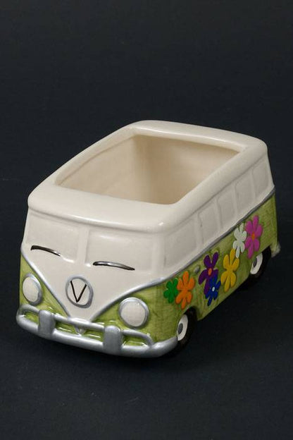 3" X 3.5" Hippie Van Planter Green