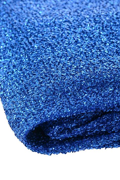 60" X 3yds Sponge Lurex Royal Blue