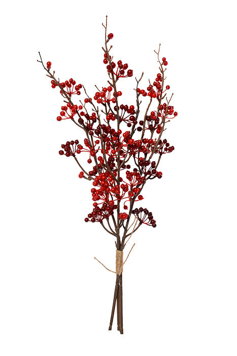 22" Plastic Berry Bundle Red