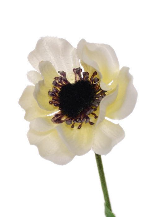 26&quot; Silk Anemone Spray - Cream