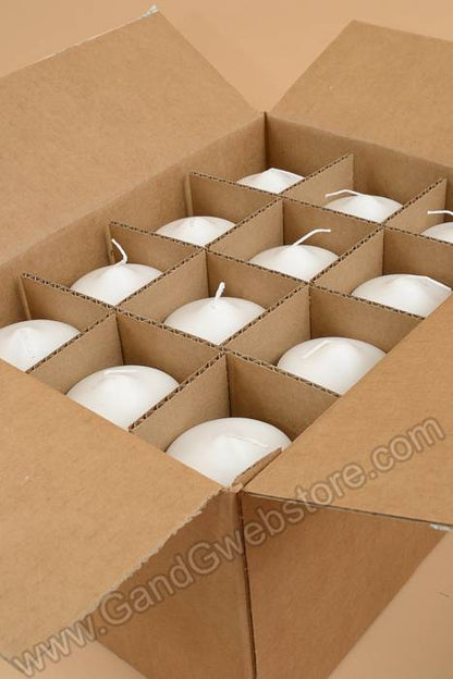 2.8" X 8" Pillar Candles White Pkg/12