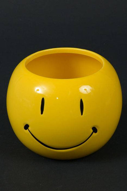 3.5" X 4.25" Smile Face Planter Yellow