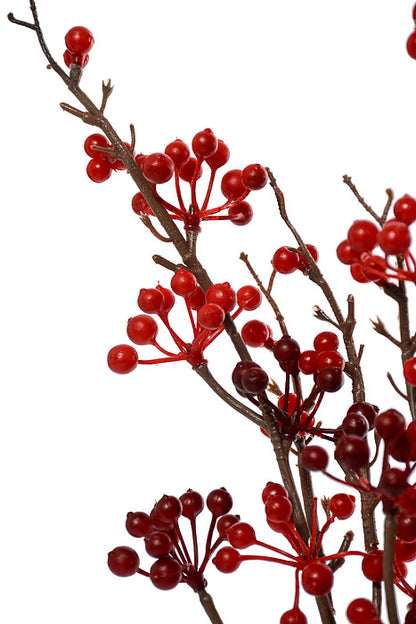 22" Plastic Berry Bundle Red