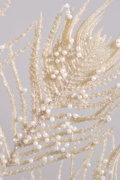 24" Pearl Coral Fan Spray Pearl/White