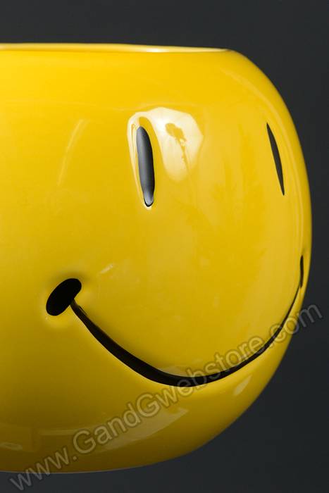 3.5" X 4.25" Smile Face Planter Yellow