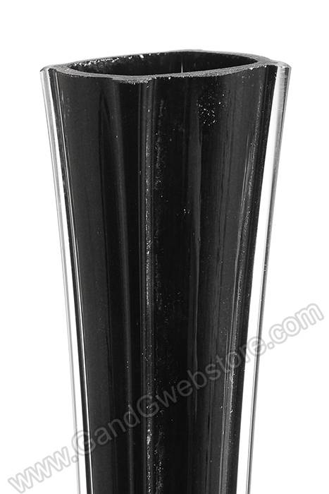 20" Eiffel Tower Glass Vase Black