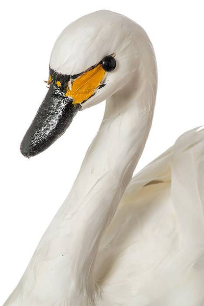 12" Feather Swan White