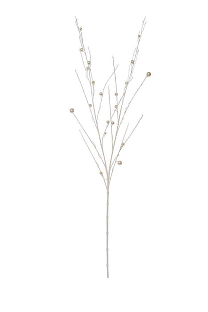 43.5" Beaded Pearl Spray Cool White