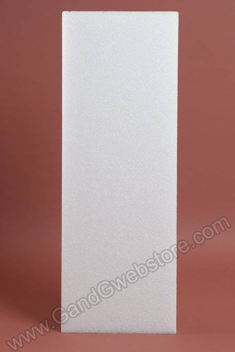 2&quot; X 12&quot; X 36&quot; Styrofoam Sheet White