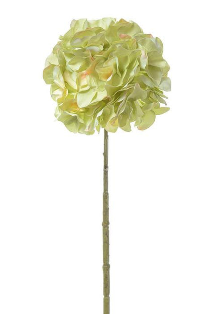 21" Silk Hydrangea Spray Light Green