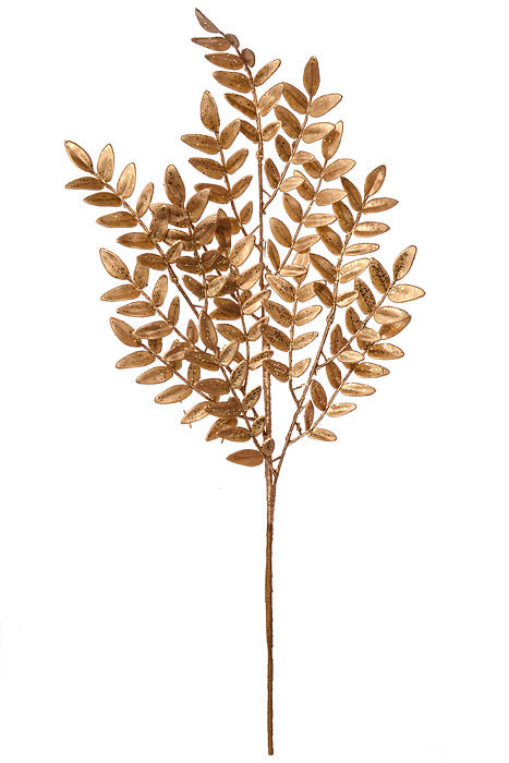 22" Metallic Fern Spray Gold