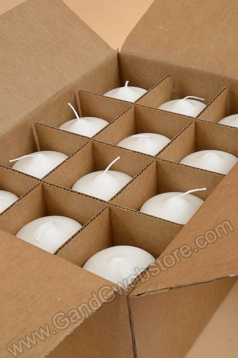 2.8" X 6" Pillar Candles White Pkg/12