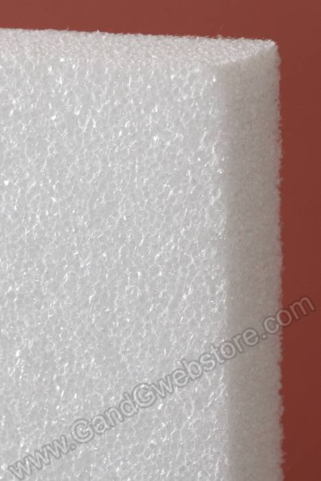 2&quot; X 12&quot; X 36&quot; Styrofoam Sheet White
